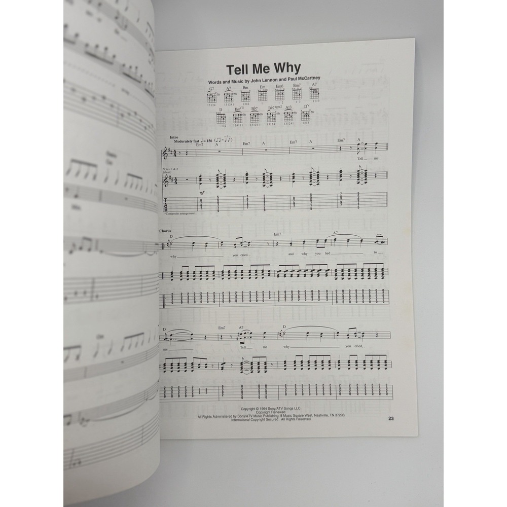 The Beatles - A Hard Day's Night - Guitar Tab / Tablature Song Book Hal Leonard - Picture 3 of 8